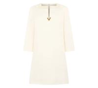 Valentino Garavani - Mini vestido Crepe Couture - Dresses - Mujer - Beige - M -