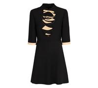 Valentino Garavani - Mini Vestido de Lana y Seda con Lazo - Dresses - Mujer - Negro - S -