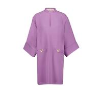 Valentino Garavani - Mini Vestido Lila Escote en V Seda - Dresses - Mujer - Púrpura - S -