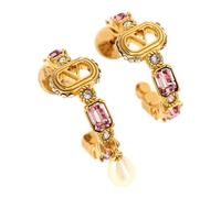 Valentino Garavani - Pendientes con Cristales Brillantes - Accessories - Mujer - Amarillo - ONE SIZE -