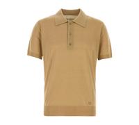 Valentino Garavani - Polo de Lana con Bordado VLogo - Tops - Hombre - Marrón - S -