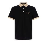 Valentino Garavani - Polo de Piqué de Algodón - Tops - Hombre - Negro - L -
