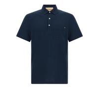 Valentino Garavani - Polo de Algodón Piqué con VGold - Tops - Hombre - Azul - S -
