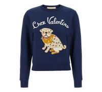 Valentino Garavani - Sudadera Chez Valentino - Sweatshirts & Hoodies - Mujer - Azul - M -