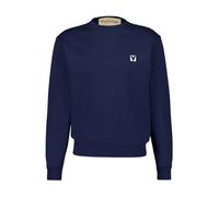 Valentino Garavani - Sudadera de algodón con parche Chez Valentino - Sweatshirts & Hoodies - Hombre - Azul - M -