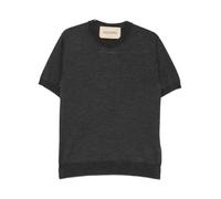 Valentino Garavani - T-Shirt With Vlogo Embroidery - Knitwear - Hombre - Gris - L -
