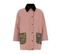 Valentino Garavani - V Gold Denim Peacoat - Coats - Mujer - Rosa - L -