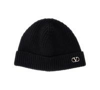 Valentino Garavani - VLogo Signature Beanie - Accessories - Hombre - Negro - ONE SIZE -