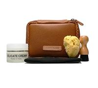 Valentino Garemi - Kit de cuidado de piel de lujo - Set de regalo para limpiar condiciones delicadas y delicadas - Hecho en Italia, Marrón (Brown case)