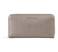 Valentino Monedero Farn Zip Around Wallet Gun Metal Gris