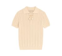 Valentino - Polo de Crochet con Detalle Cherryfic - Tops - Mujer - Beige - L -