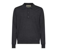 Valentino - Polo de Lana con Bordado VLogo - Tops - Hombre - Gris - M -