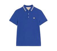 Valentino - Polo de piqué de algodón con parche Vlogo - Tops - Hombre - Azul - M -
