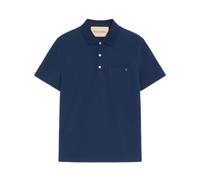 Valentino - Polo de piqué de algodón con VGold - Tops - Hombre - Azul - M -