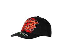 Valentino Rossi 63 Gorra con Visera Media BAGNAIA - Monster Dual Line, Unisex, Negro, Talla única