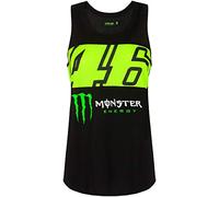 Valentino Rossi Camiseta de Tirantes Oficial para Mujer VR46 Monza Monster Energy MotoGP Oficial - Negro - M