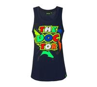 Valentino Rossi Camiseta de Tirantes VR46 The Doctor Street Art Official MotoGP Mujer - Azul - M