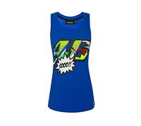 Valentino Rossi Camiseta sin mangas Classic Pop Art,Mujer,XS,Turquesa