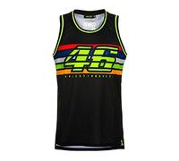 Valentino Rossi Camiseta sin mangas Classic,Unisex,XS-S,Negro