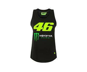 Valentino Rossi Camiseta sin mangas Monster Energy,Mujer,L,Negro
