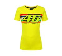 Valentino Rossi Camisetas Classic,Mujer,XL,Amarillo