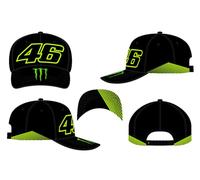 Valentino Rossi Cap VR46 Monster Dual,Man,Black,One Size