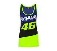Valentino Rossi Colección Yamaha Dual Camiseta sin Mangas, Mujer, Royal Blue, L