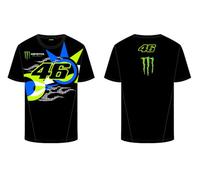 Valentino Rossi T-Shirt VR46 Monster Dual,Man,Black,XL