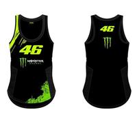 Valentino Rossi Vr46 Monster Dual Line Tanktop, Negro, X-Large Unisex Adulto