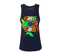 Valentino Rossi VR46 The Doctor Street Art Camiseta de Tirantes Oficial para Mujer de MotoGP Azul - XS