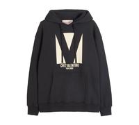 Valentino - Sudadera con Capucha de Algodón Negro con Estampado Chez - Sweatshirts & Hoodies - Hombre - Negro - M -