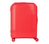 Valentino Trolley Wood Carry On Suitcase Corallo 78cm