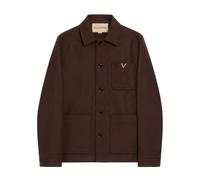 Valentino - Vgold Dry Wool Overshirt - Jackets - Hombre - Marrón - XL -