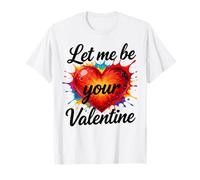 Valentins-Geschenk für sie ihn déjame ser tu San Valentín Herz Camiseta