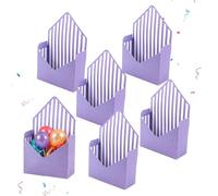 Valentinstag de Regalo - 6 Doorcke Romántico -Aufbewahrung | Box für Karten | Hochzeitsdeko Geburtstag Feiertag Blumenstrauß Grußkarte Schokolade Snack Überraschung Set Cartón Diseño