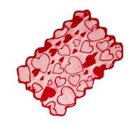 Valentinstag Tischläufer,Liebe Herz Rote Spitze Valentinstag Tischdekoration Zum Abendessen | Esstisch Läufer Jahrestagen - Für Feiern Hochzeiten Jahrestage Feste