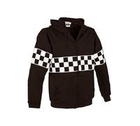 Valento Sudadera Unisex Adulto Negro L Manga Larga Damero Ska