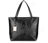 Valentoria Womens Large Tote Shoulder Purse Top Handle Casual Satchel Backpack for Work Laptop iPad Faux Leather Briefcase Black