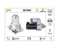 Valeo 201002 Starter para Opel Adam Chevrolet Aveo / Kalos Saab 9-3 Daewoo