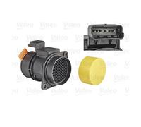 VALEO 253702 Medidor de la masa de aire Número de pines: 6 Tipo de enchufe: RECTANGULAR Sensor de temperatura de aire integrado: YES Tipo de montaje: SIEMENS