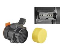 VALEO 253706 Medidor de la masa de aire Número de pines: 5 Tipo de enchufe: RECTANGULAR Sensor de temperatura de aire integrado: YES Tipo de montaje: SIEMENS