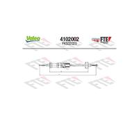 Valeo 4102002 - Cable de accionamiento de embrague