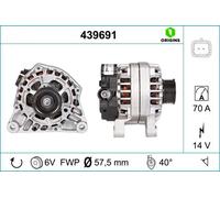 Alternador Valeo 439691 Valeo Origins New Oe Technology para Citroën Fiat Naza