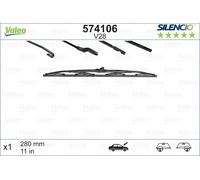 VALEO 574106 Limpiaparabrisas para Austin, Autobianchi,Carbodies,Citroën,