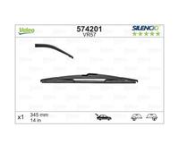 VALEO Silencio Escobilla Trasera - VR57 - Duradera para Todas las Estaciones, Resistente, Ajuste Perfecto, Escobilla Convencional de 345mm - Trasera - 1 Escobilla - 574201