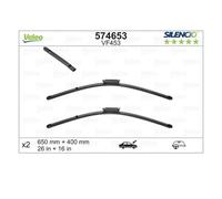 Valeo 574653 Limpiaparabrisas Delantero Para Citroën C3 II Renault Laguna III