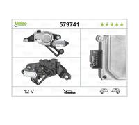Valeo Motor del limpiaparabrisas 579741 posterior para BMW 1