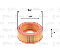 VALEO 585642 Filtro de aire para RENAULT 4 (112) 4 Kasten (R21, R23) 8 Limousine