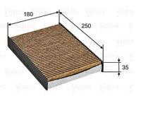 VALEO 701032 Filtro de habitáculo adecuado para MERCEDES-BENZ Clase T MPV (W420)