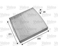 VALEO 715692 Filtro aire habitáculo ESSENTIAL Filtro de partículas (polen), Protección contra el polen, el polvo y las bacterias